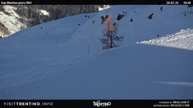 Webcam mit dem Standort: Piste Uno am Tognola, Carosello delle Malghe