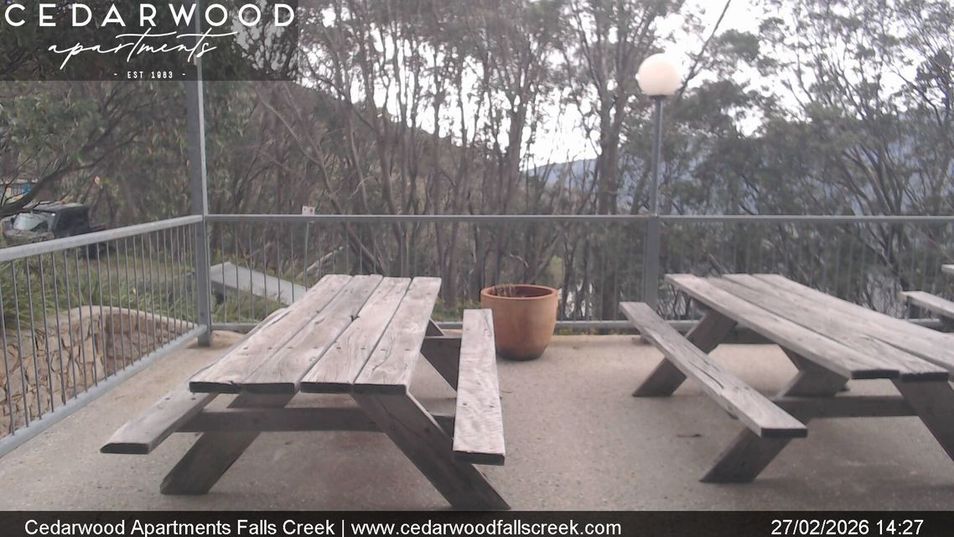 Webcam mit dem Standort: Falls Creek: Cedarwood Apartments
