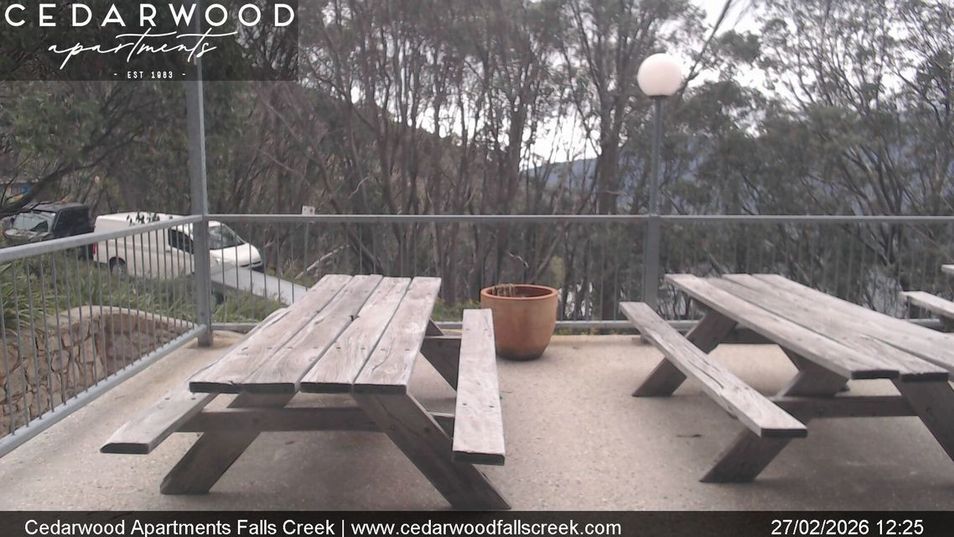 Webcam located at: Falls Creek - Cedarwood Apartments