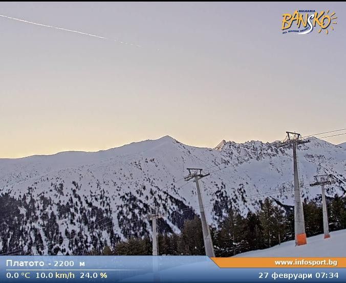 Webcam located at: Chairlift Plato at Bansko Ski Resort