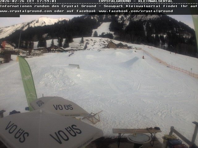 Webcam mit dem Standort: Crystal Ground Snowpark Riezlern