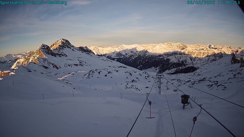 Webcam mit dem Standort: Vals: Dachberg Skigebiet
