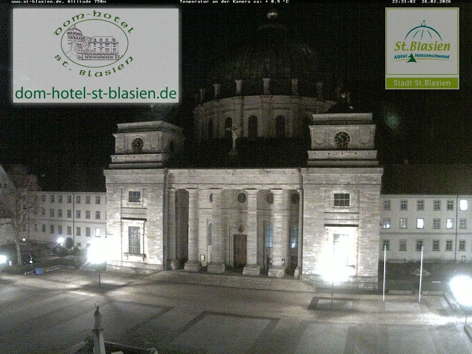 Webcam mit dem Standort: St. Blasien: Domplatz