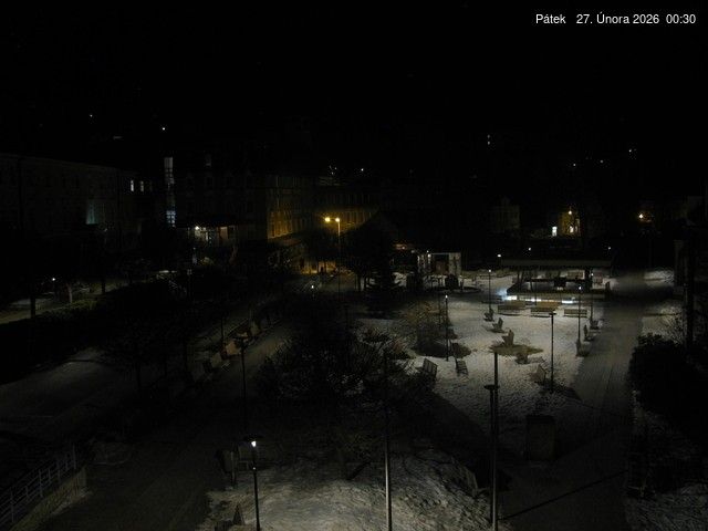 Webcam mit dem Standort: Dorfzentrum Janské Lázně