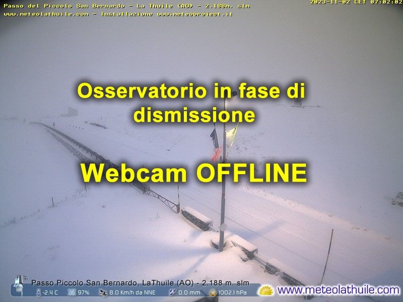 Webcam mit dem Standort: Espace San Bernardo: Snowkite Zone