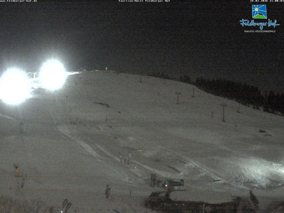 Webcam mit dem Standort: Feldberg: Blick vom Feldberger Hof aufs Skigebiet