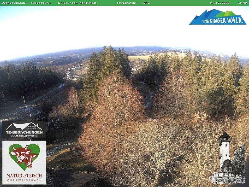 Webcam mit dem Standort: Oberweißbach: Fröbelturm