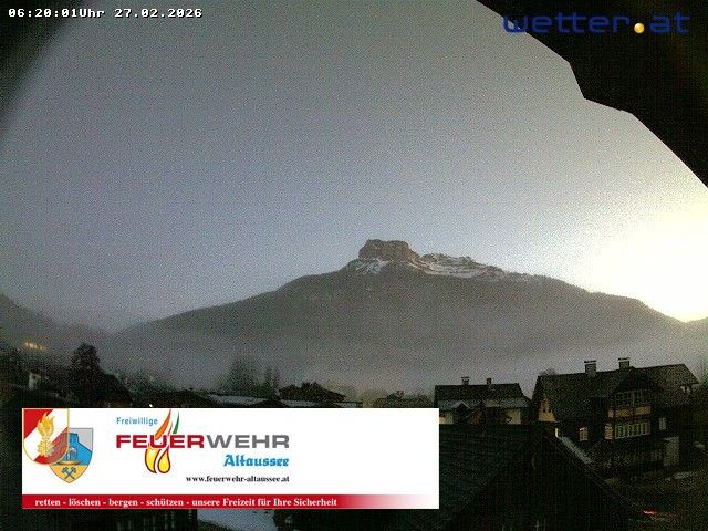 Webcam mit dem Standort: Altaussee: Blick vom Dorf auf den Loser