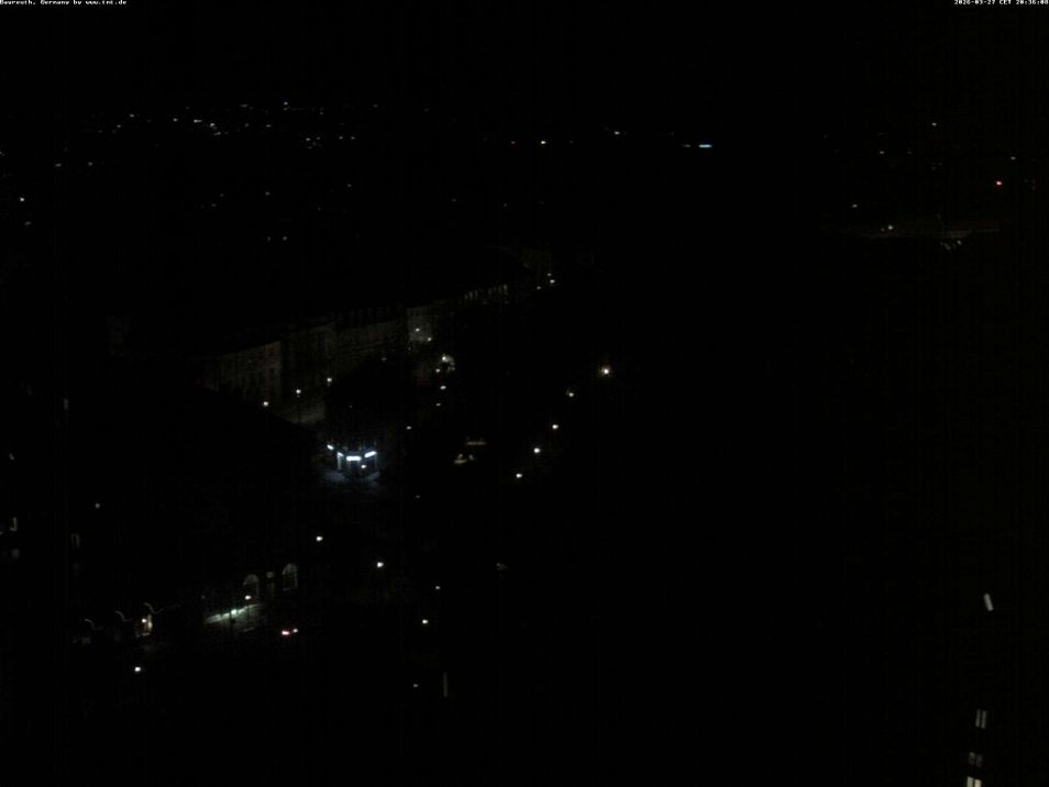 Webcam mit dem Standort: Bayreuth: Ausblick vom Rathaus