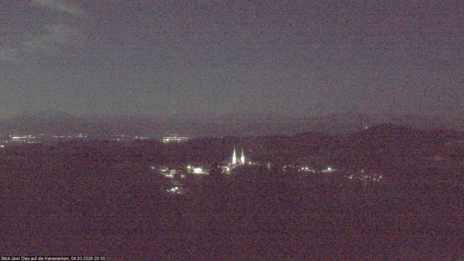 Webcam mit dem Standort: Gemeinde Diex mit Karawanken