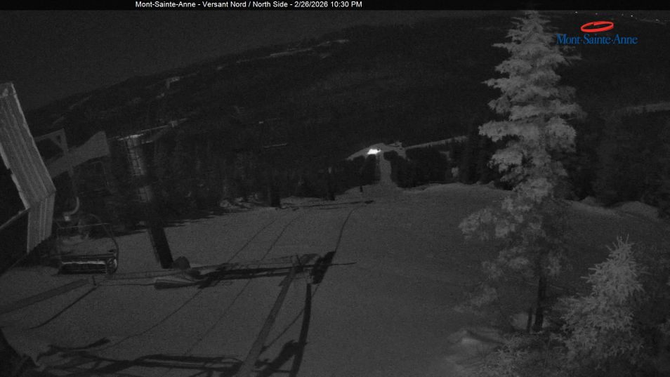 Webcam mit dem Standort: Gipfelblick nach Norden, Mont Sainte Anne, Quebec
