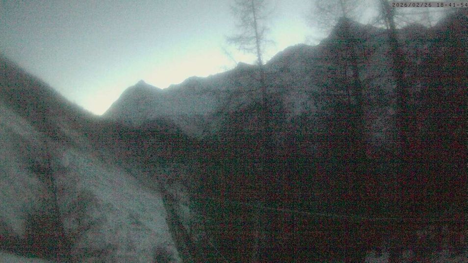 Webcam mit dem Standort: Grächen: Blick auf Charles Kuonen Hängebrücke