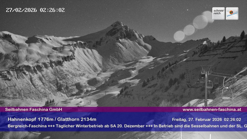 Webcam mit dem Standort: Hahnenkopf Faschina