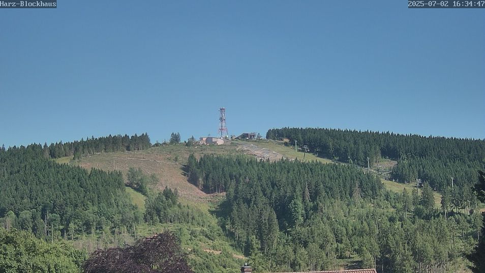Webcam mit dem Standort: Hahnenklee: Blick auf den Bocksberg