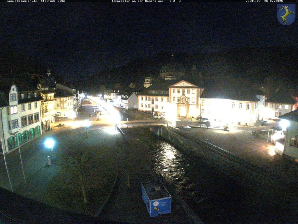 Webcam mit dem Standort: St. Blasien: Hauptstraße Innenstadt