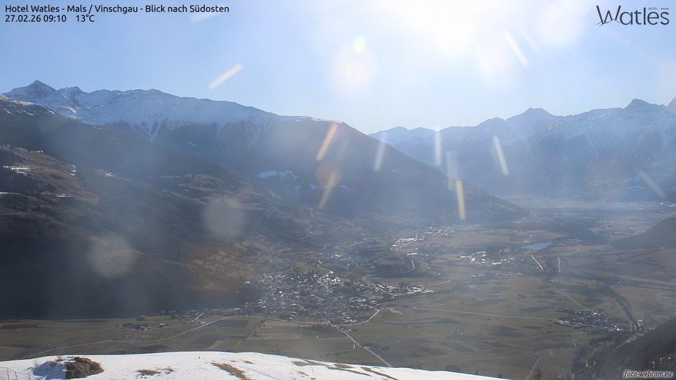 Webcam mit dem Standort: Ausblick vom Hotel Watles