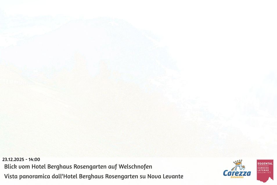 Webcam located at: Hotel Berghaus Rosengarten: View Welschnofen