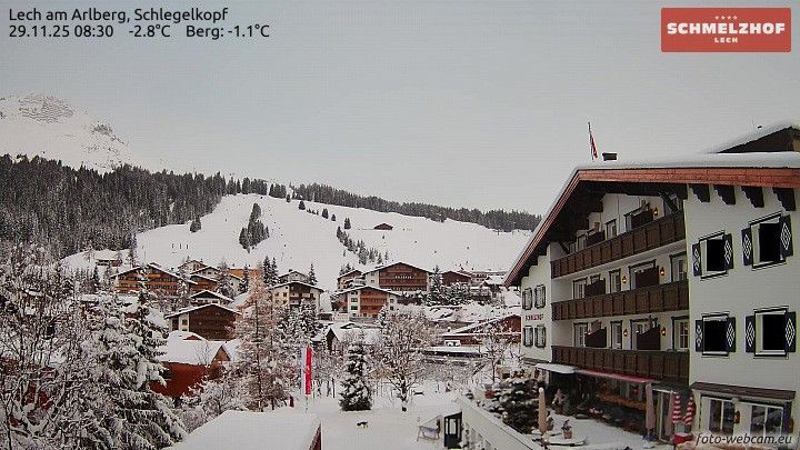 Webcam located at: Hotel Schmelzhof at Lech
