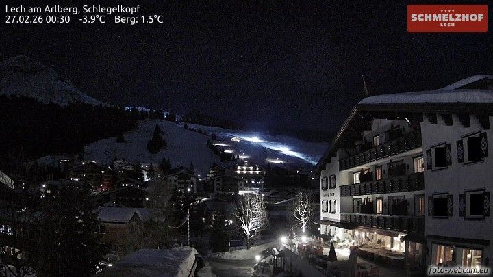 Webcam mit dem Standort: Lech am Arlberg: Hotel Schmelzhof