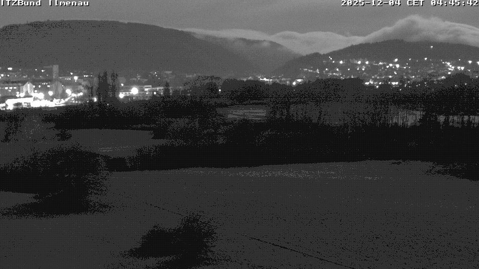 Webcam mit dem Standort: Ilmenau: Blick Richtung Kickelhahn