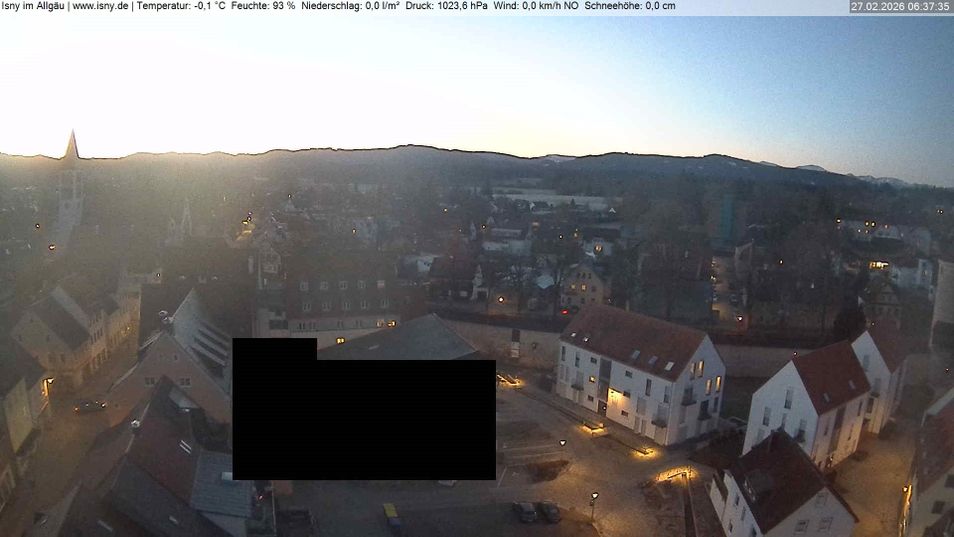 Webcam mit dem Standort: Isny im Allgäu Wetterstation