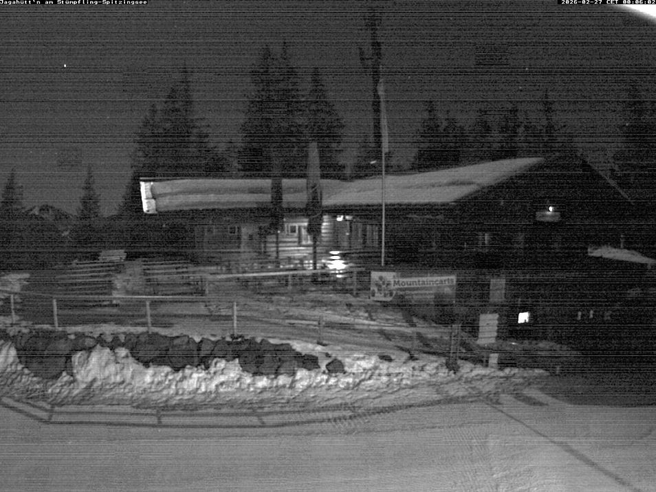 Webcam mit dem Standort: Spitzingsee: Jagahüttn am Stümpfling