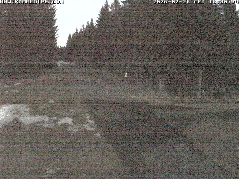 Webcam mit dem Standort: Kammloipe: Loipenhaus Johanngeorgenstadt