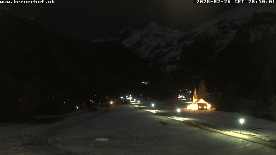 Webcam located at: Kandersteg (Bernese Oberland): Hotel Bernerhof