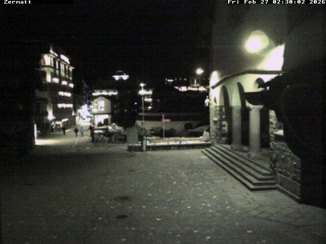 Webcam mit dem Standort: Zermatt Kirchplatz