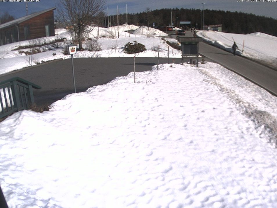 Webcam mit dem Standort: Langlaufzentrum Finsterau: Blick auf die Loipen
