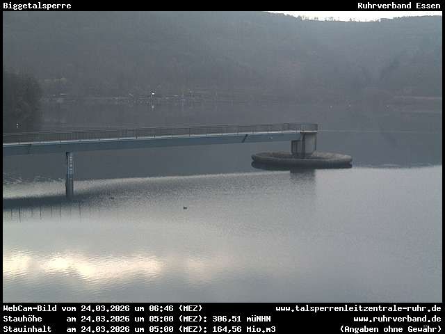 Webcam located at: Lake Bigge - Webcam Dam
