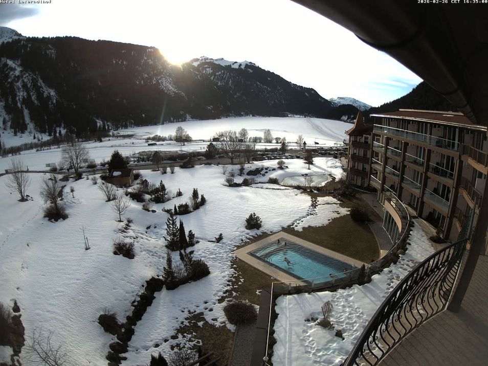 Webcam located at: Lake Haldensee, "Laterndl Hof" hotel