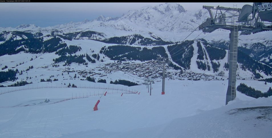 Webcam mit dem Standort: Les Saisies - Bergstation Sessellift Bisanne