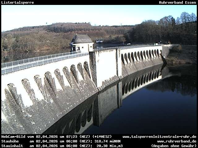 Webcam located at: Lister Lake - View Dam