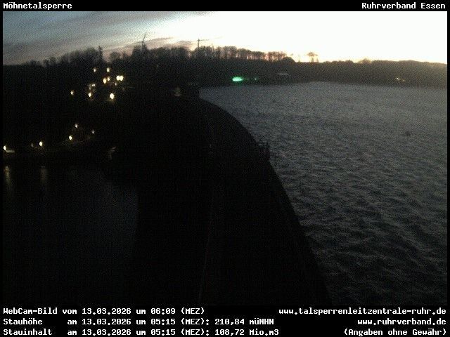 Webcam mit dem Standort: Möhnetalsperre