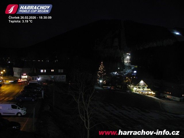 Webcam mit dem Standort: Harrachov: Skischanzen Čerťák
