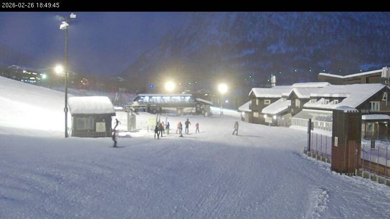 Webcam mit dem Standort: Myrkdalen Hotel Talstation Sessellift Myrkdalsekspressen