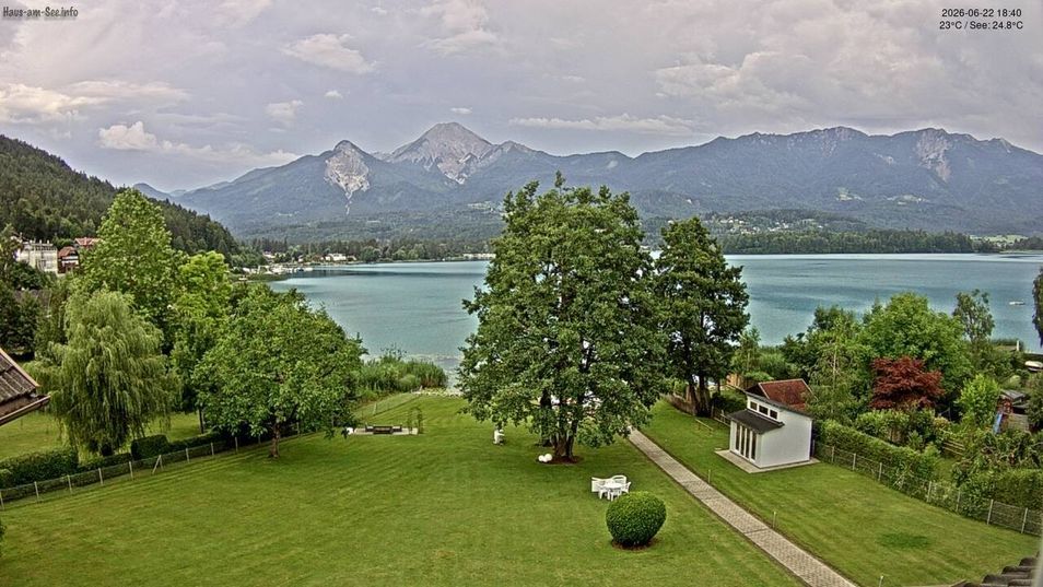Webcam located at: North-East Shore - Lake Faaker See Webcam