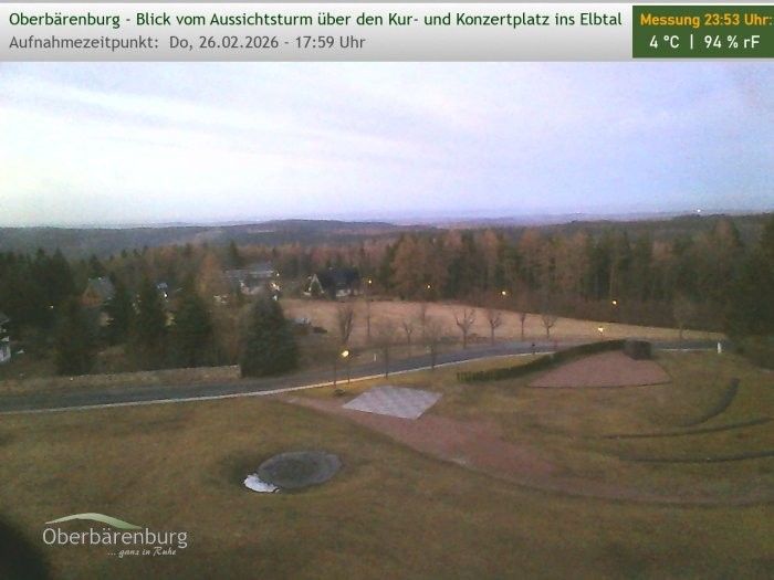 Webcam located at: Oberbärenburg (Saxon Switzerland)