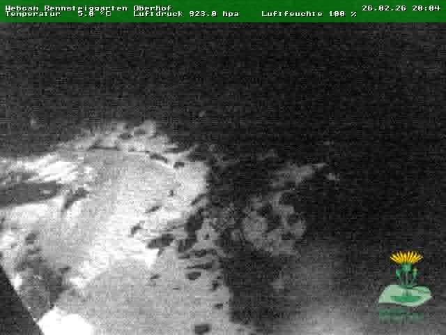 Webcam mit dem Standort: Oberhof: Rennsteiggarten