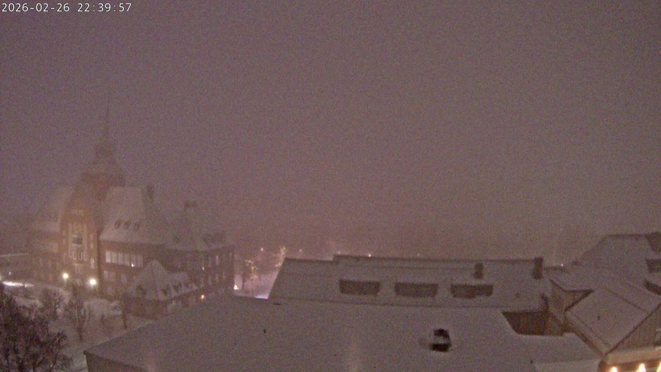 Webcam mit dem Standort: Östersund: Blick aufs Rathaus
