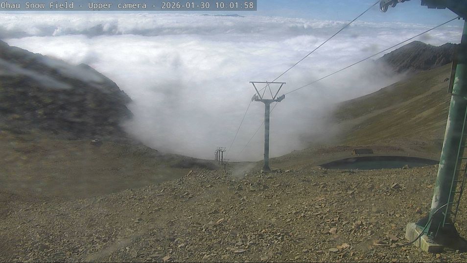 Webcam mit dem Standort: Ohau Snow Fields: Blick auf den Lake Ohau