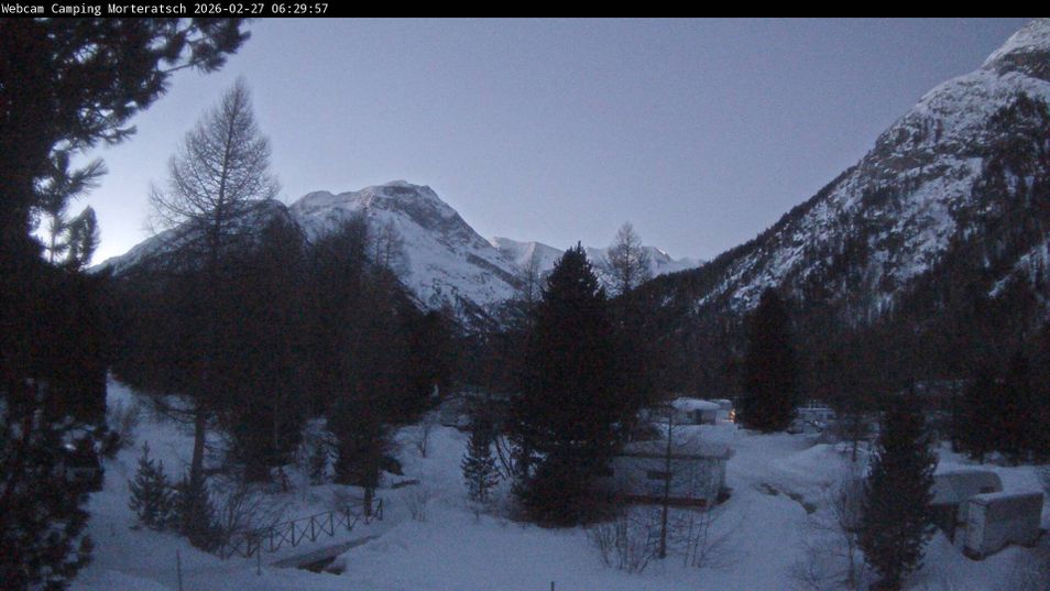 Webcam mit dem Standort: Campingplatz Morteratsch, Pontresina