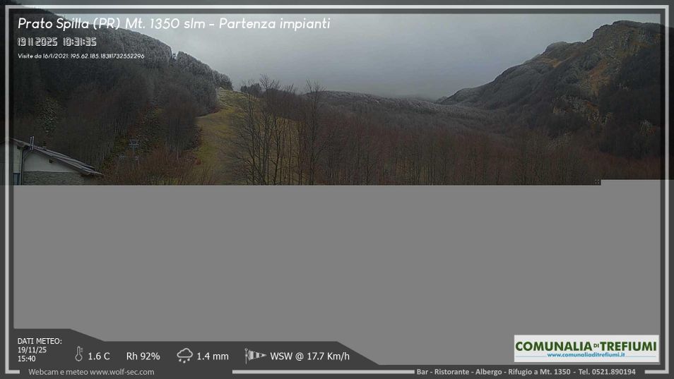 Webcam located at: Pratospilla Ski Resort - Base Station