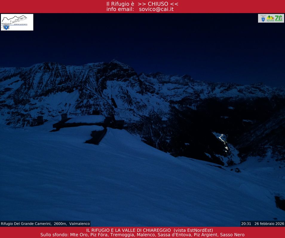 Webcam located at: Primolo - Rifugio del Grande Camerini