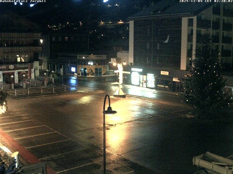 Webcam located at: Railway station at Zermatt