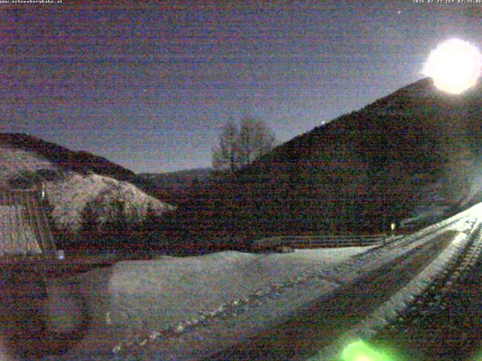 Webcam mit dem Standort: Schneeberg: Haltestelle Baumgartner