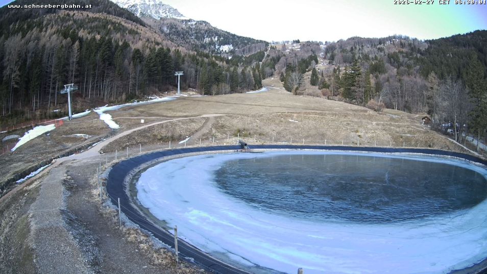 Webcam located at: Reservoir Schneeberg and Chair lift Schneeberg