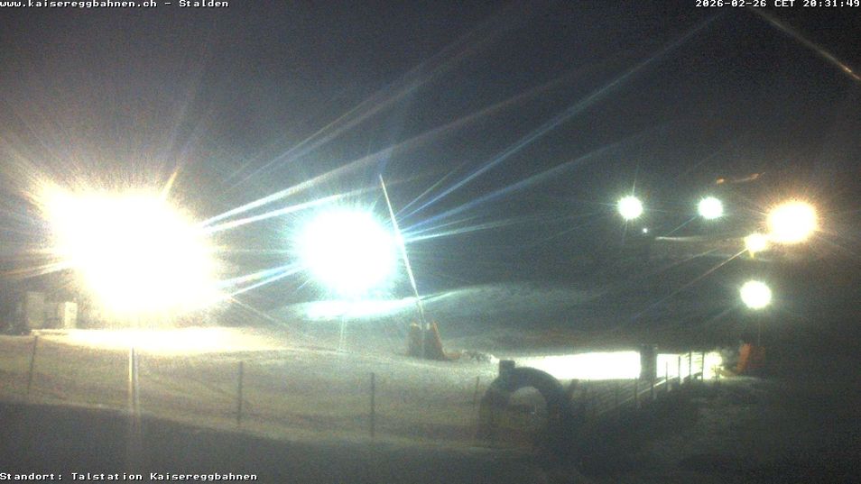 Webcam mit dem Standort: Schwarzsee - Stalden Piste