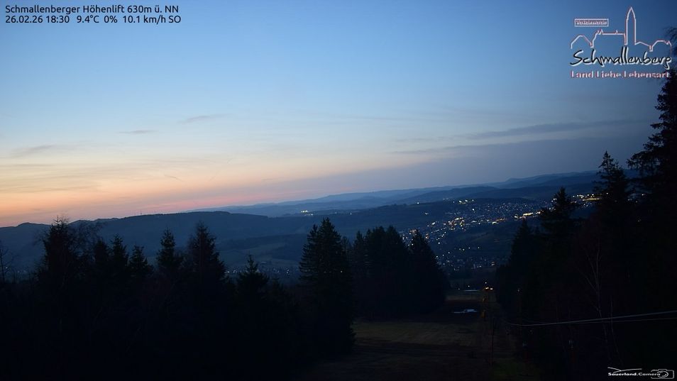 Webcam mit dem Standort: Schmallenberg: Höhenlift Bergstation